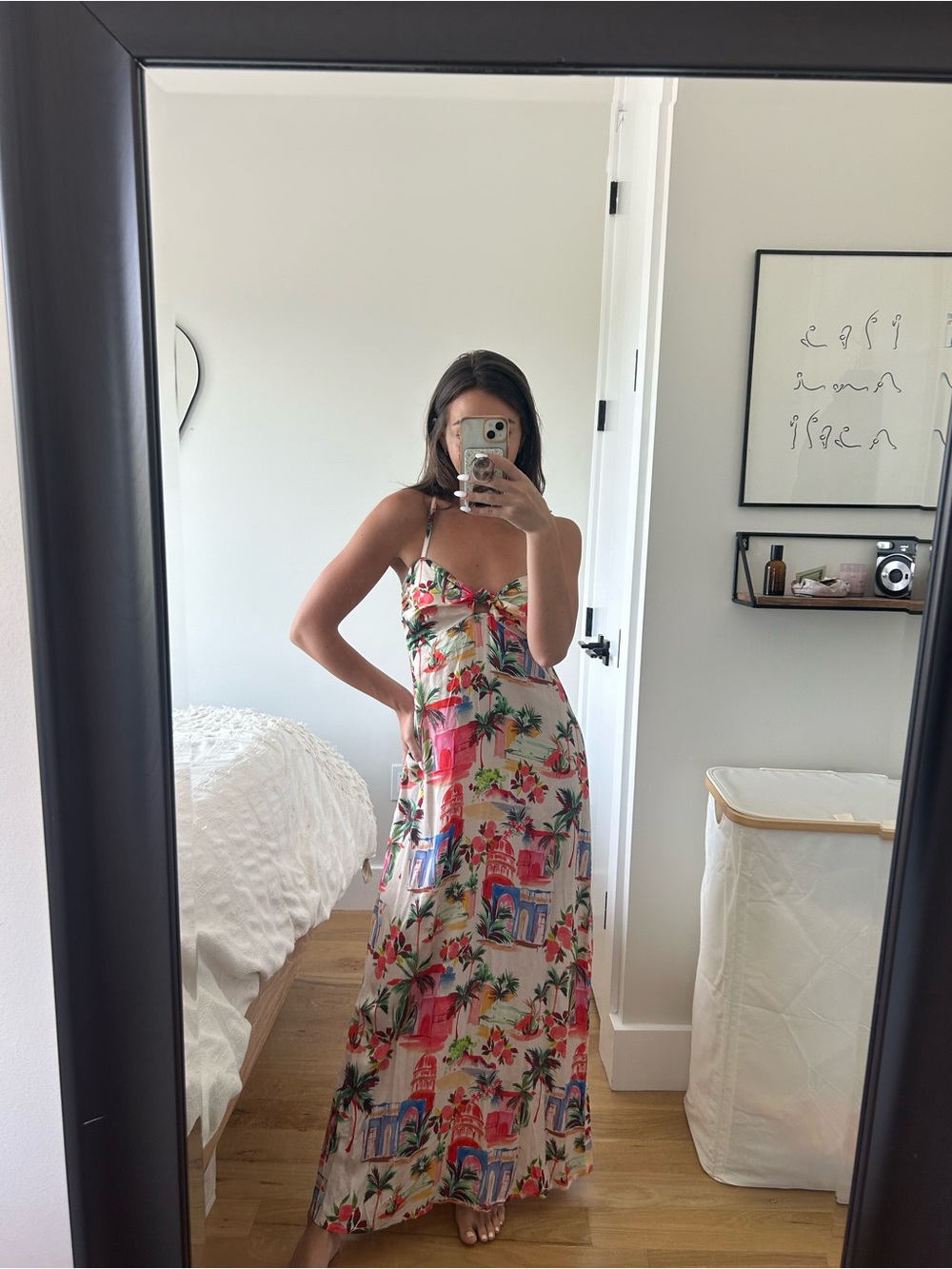 Marine Layer Tropical Print Maxi Dress